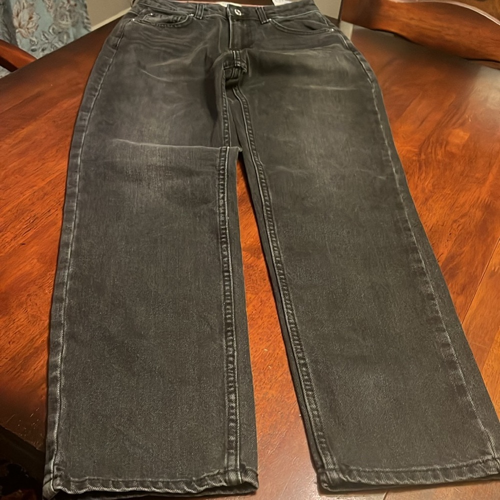 NWT We The Free Pacifica High Rise Slim Straight Leg Size 27 Black Jeans - Picture 6 of 11